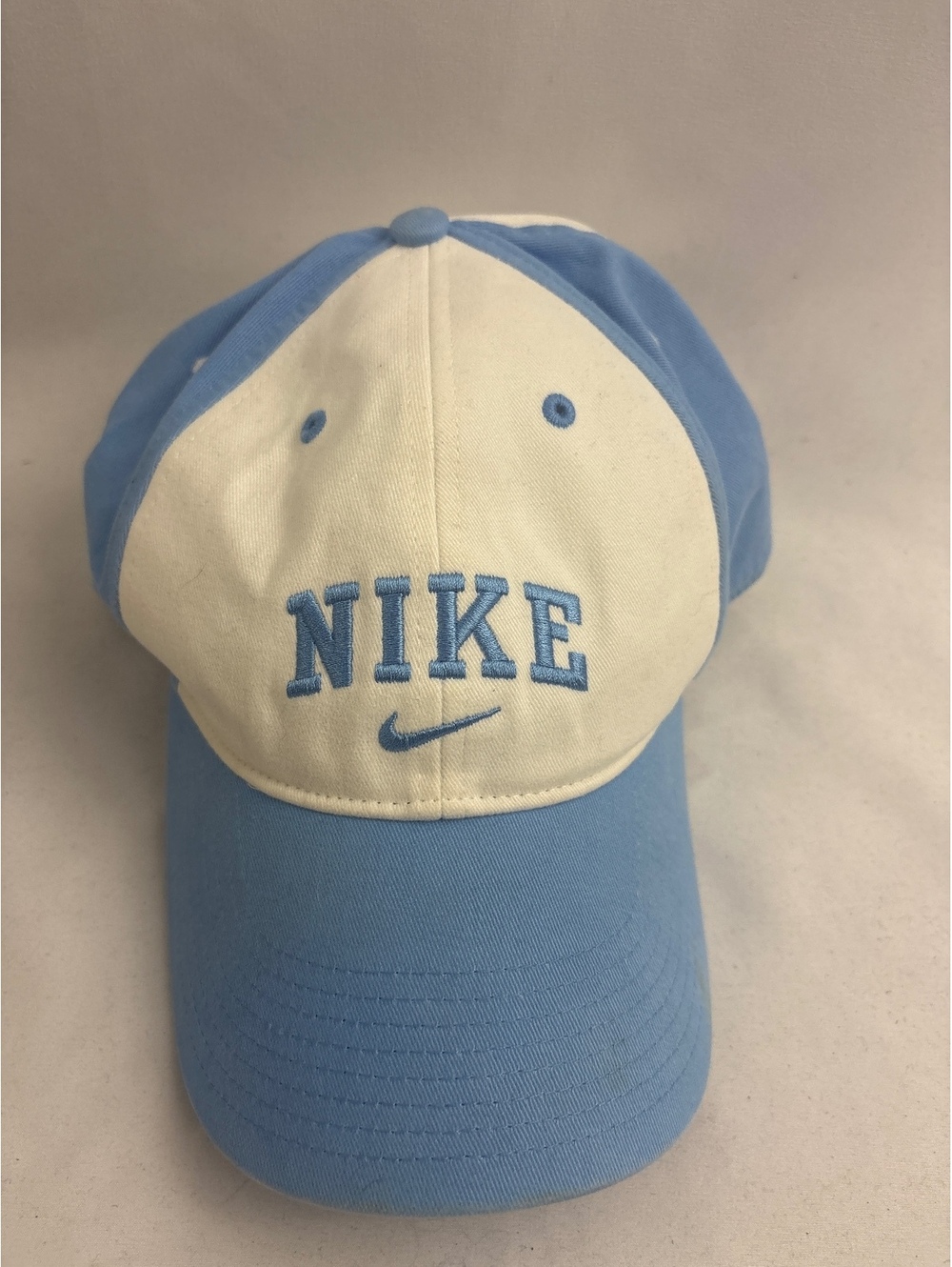 Vintage Nike 5 Panel Hat Cap Strapback North Carolina Sky Blue White